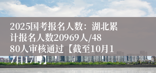 2025国考报名人数：湖北累计报名人数20969人/4880人审核通过【截至10月17日17时】