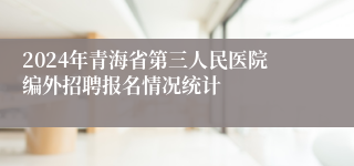 2024年青海省第三人民医院编外招聘报名情况统计