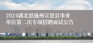 2024湖北恩施州宣恩县事业单位第二次专项招聘面试公告