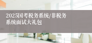 2025国考税务系统/非税务系统面试大礼包