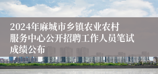 2024年麻城市乡镇农业农村服务中心公开招聘工作人员笔试成绩公布