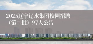 2025辽宁辽水集团校园招聘（第二批）97人公告