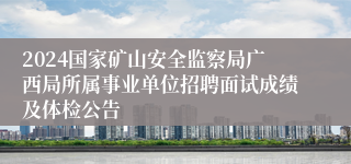 2024国家矿山安全监察局广西局所属事业单位招聘面试成绩及体检公告