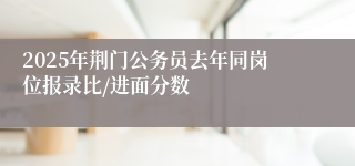 2025年荆门公务员去年同岗位报录比/进面分数