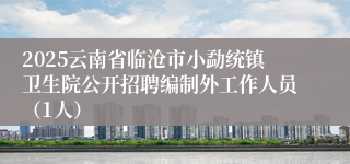2025云南省临沧市小勐统镇卫生院公开招聘编制外工作人员（1人）