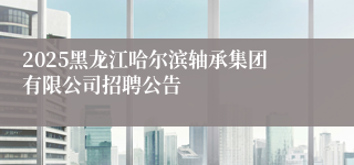 2025黑龙江哈尔滨轴承集团有限公司招聘公告