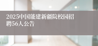 2025中国能建新疆院校园招聘56人公告