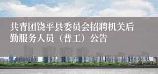 共青团饶平县委员会招聘机关后勤服务人员（普工）公告