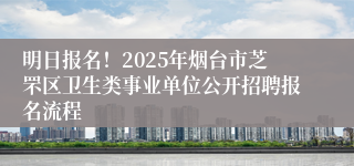 明日报名！2025年烟台市芝罘区卫生类事业单位公开招聘报名流程