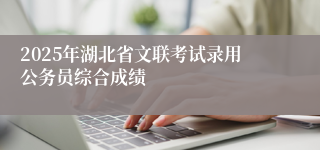 2025年湖北省文联考试录用公务员综合成绩