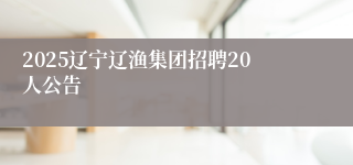 2025辽宁辽渔集团招聘20人公告
