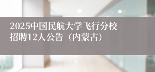2025中国民航大学飞行分校招聘12人公告（内蒙古）