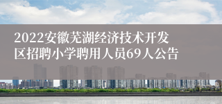 2022安徽芜湖经济技术开发区招聘小学聘用人员69人公告