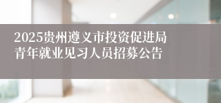 2025贵州遵义市投资促进局青年就业见习人员招募公告