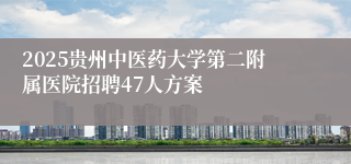 2025贵州中医药大学第二附属医院招聘47人方案