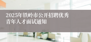 2025年铁岭市公开招聘优秀青年人才面试通知