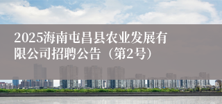 2025海南屯昌县农业发展有限公司招聘公告（第2号）