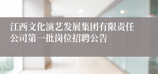 江西文化演艺发展集团有限责任公司第一批岗位招聘公告
