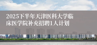 2025下半年天津医科大学临床医学院补充招聘1人计划