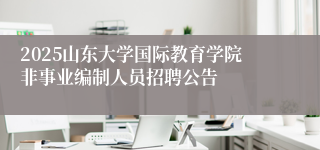 2025山东大学国际教育学院非事业编制人员招聘公告