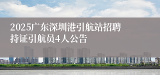 2025广东深圳港引航站招聘持证引航员4人公告