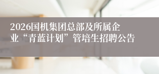 2026国机集团总部及所属企业“青蓝计划”管培生招聘公告