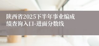 陕西省2025下半年事业编成绩查询入口-进面分数线