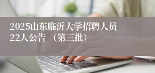 2025山东临沂大学招聘人员22人公告 (第三批)