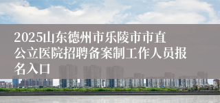 2025山东德州市乐陵市市直公立医院招聘备案制工作人员报名入口