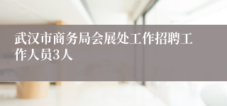 武汉市商务局会展处工作招聘工作人员3人