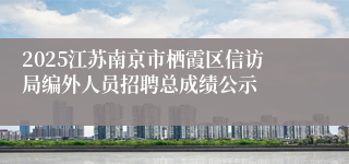 2025江苏南京市栖霞区信访局编外人员招聘总成绩公示