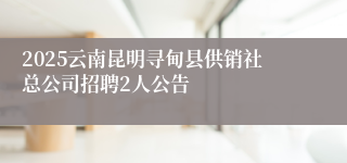 2025云南昆明寻甸县供销社总公司招聘2人公告