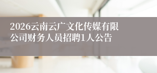 2026云南云广文化传媒有限公司财务人员招聘1人公告