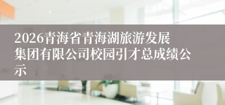 2026青海省青海湖旅游发展集团有限公司校园引才总成绩公示