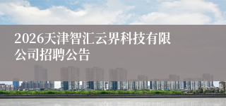 2026天津智汇云界科技有限公司招聘公告