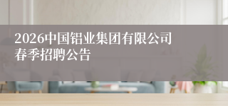 2026中国铝业集团有限公司春季招聘公告