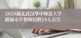 2020湖北武汉华中师范大学附属小学教师招聘18人公告