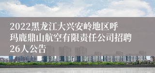 2022黑龙江大兴安岭地区呼玛鹿鼎山航空有限责任公司招聘26人公告