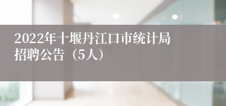 2022年十堰丹江口市统计局招聘公告（5人）